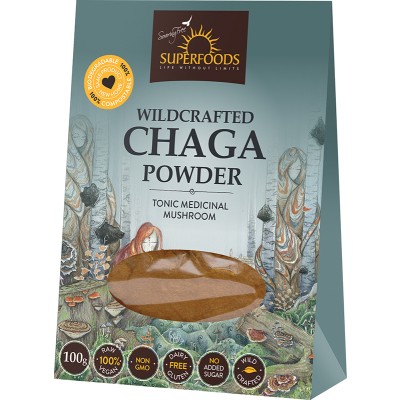 Soaring Free Superfoods Wildcrafted Chaga Mushrooms