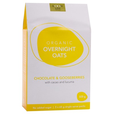 Good Life Organic Overnight Oats - Chocolate & Gooseberries