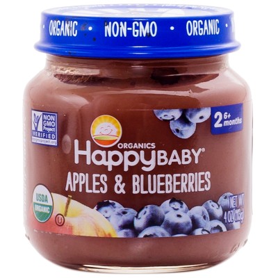 Happy Baby Stage 2 - Apples & Blueberries