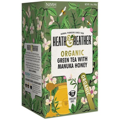 Heath & Heather Organic Green Tea With Manuka Honey