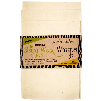 Janice's Kitchen Soy Wax Wraps - Unbleached Organic Hemp