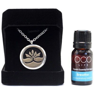 Organico by Oco Life Diffuser Pendant Lily with Breathe Oil Blend 10ml