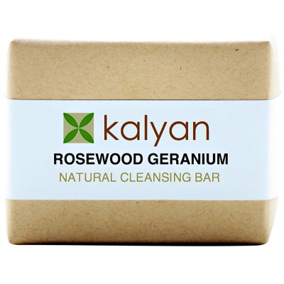 Kalyan Rosewood Geranium Natural Cleansing Bar 