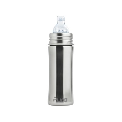 Pura Stainless Steel Mirror Finished Sippy Bottle, 325ml