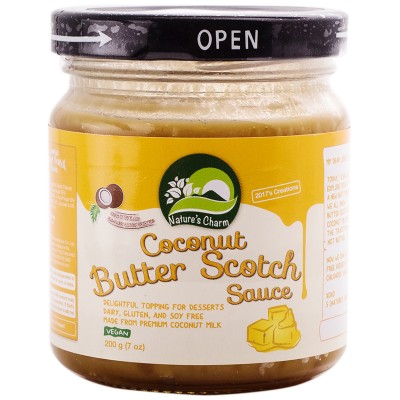 Natures Charm Coconut Butter Scotch Caramel Sauce
