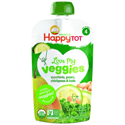 Happy Tot Veggies - Zucchinis, Pears, Chickpeas & Kale