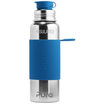 Pura Stainless Steel 650ml Insulated Sports Bottle - Blue Steel