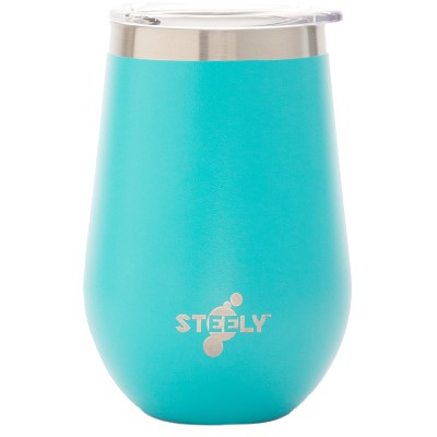 Steely Triple Insulated Coffee Cup 360ml Aqua