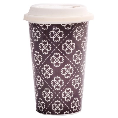 Regent Porcelain Reusable Coffee Cup - Wall Flower