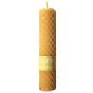 With Love Pure Beeswax 11cm Rolled Pillar Candle