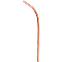 EbonyMoon Copper Drinking Straw Polished Bent
