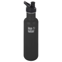 Klean Kanteen Classic 27oz Bottle with Sport Cap - Shale Black 