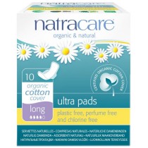 Natracare Organic Cotton Ultra Pads With Wings (10) - Long