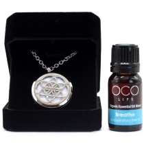 Organico by Oco Life Diffuser Pendant Mandala with Breathe Oil Blend 10ml