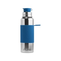 Pura Stainless Steel Blue Steel Sport Bottle, 850ml