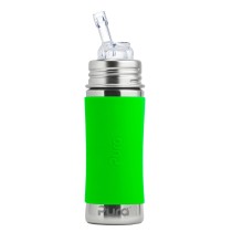Pura Stainless Steel Green Straw Bottle