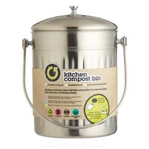 Kitchen Craft 5L Sleeved Stainless Steel Compost Bin