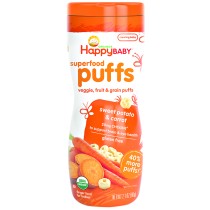 Happy Baby Puffs - Sweet Potato & Carrot 60g
