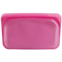 Stasher Reusable Silicone Snack Bag - Rasberry