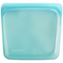 Stasher Reusable Silicone Sandwich Bag - Aqua